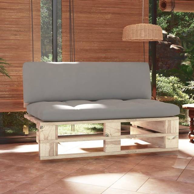 vidaXL Midterdel pallesofa imprægneret Modulsofa
