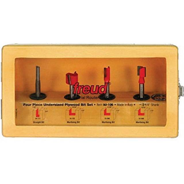 "Freud 90-106: 4 Piece Undersized Plywood Bit Set (1/4"""""""" Shank)"