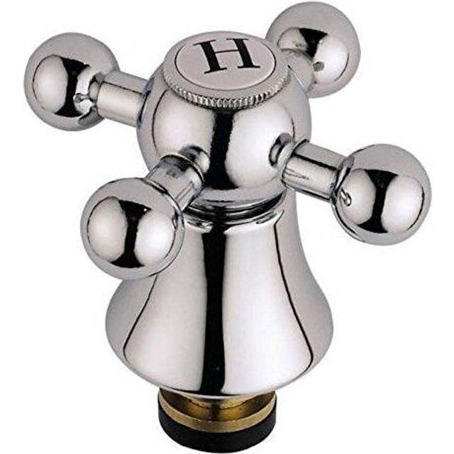Bristan Chrome 1/2 Inch Basin Tap Reviver with Traditional Handles | Silver | Metal | 70mm x 51mm