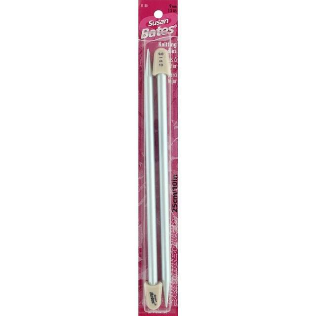 "Silvalume Single Point Knitting Needles 10""-Size 13/9mm"