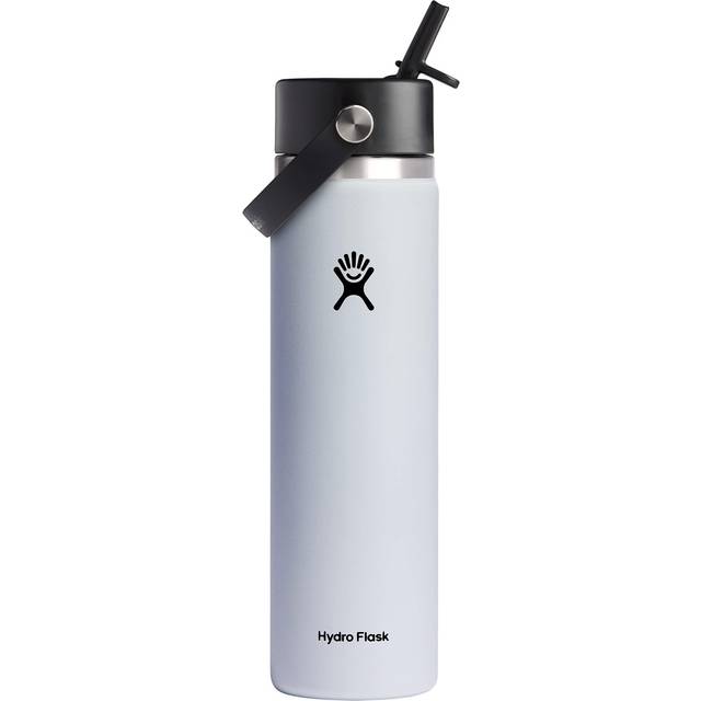 Hydro Flask Wide Flex Straw Cap White 24 Oz