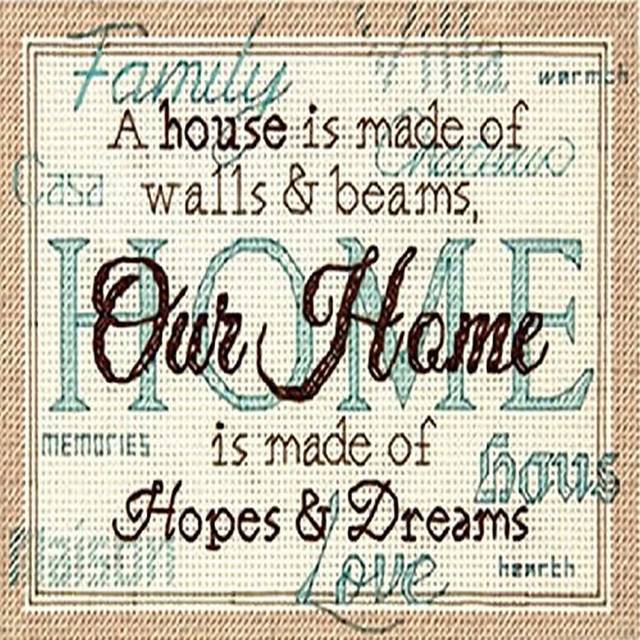 "Dimensions Mini Counted Cross Stitch Kit 7""X5""-Home (14 Count)"