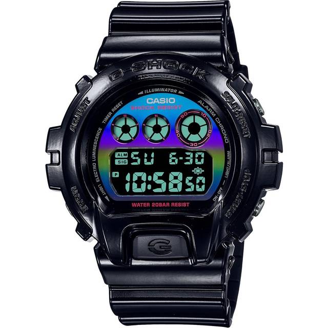 Casio G-Shock Virtual Rainbow Digital Quartz DW-6900RGB-1 DW6900RGB-1 200M Men's Watch