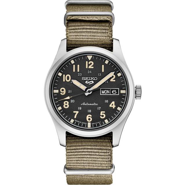SEIKO Watch 5 SPORTS Automatic Mechanical Limited Distribution Model Made in Japan SRPG35 Beige Men's