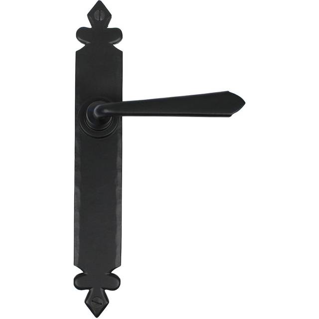 From The Anvil Black Cromwell Lever Latch Set, Black