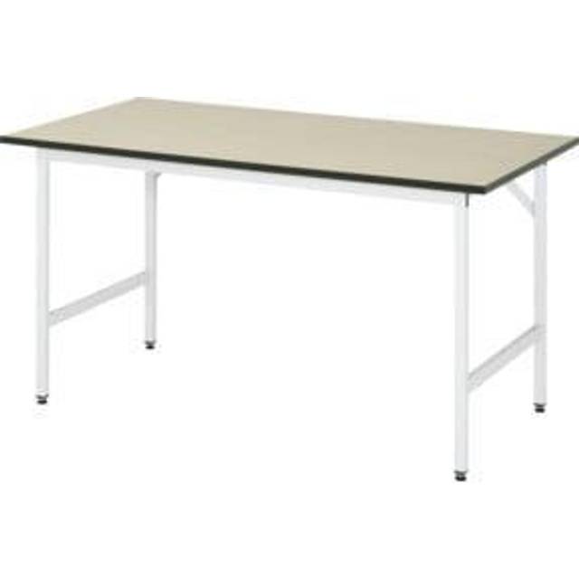 RAU frame 30 x 30 mm, MDF panel, frame 30 x 30 mm, MDF panel, WxD 1500 x 800 mm, light grey - light grey RAL 7035