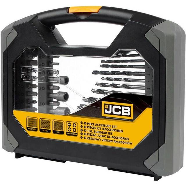 JCB - 40 Piece Combination Drill Bits and Accessory Set