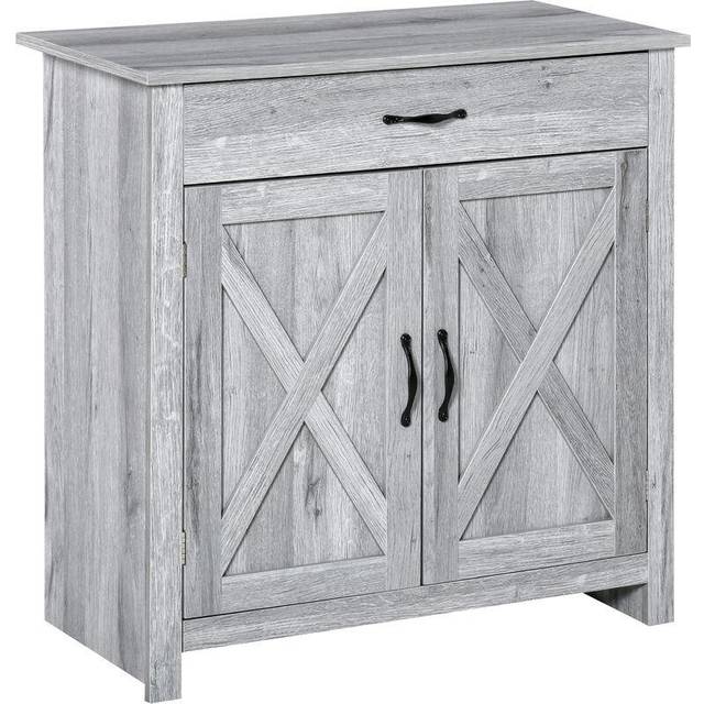 Farmhouse Barn Door Sideboard - Grey - Home Living | TJ Hughes