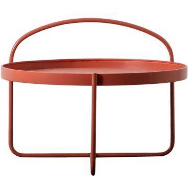 Cross Legs Coffee Table - Red (50cm H X 65cm W X 65cm D)