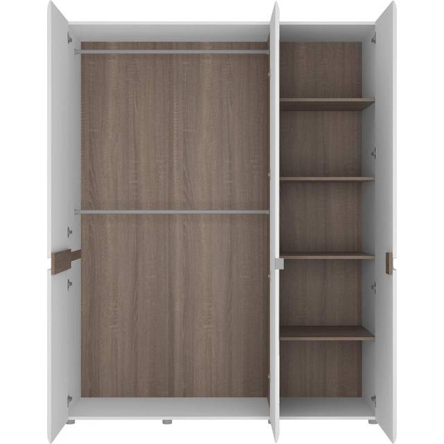Florence Chelsea 3 Door White and Oak Bedroom Wardrobe - Furniture to Go - 2 Door