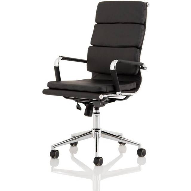 Hawkes Executive Chair Black PU with Chrome Frame EX000219