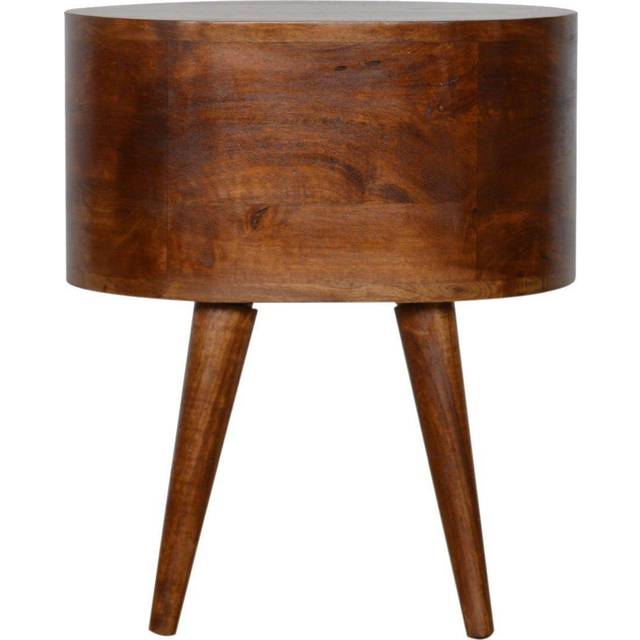 Artisan Chestnut Rounded Bedside Table