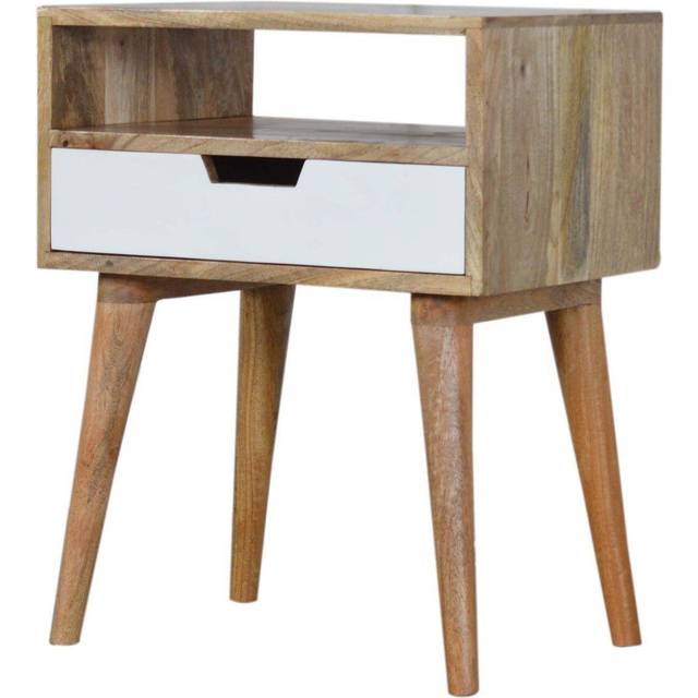 Artisan White Painted Drawer Bedside Table