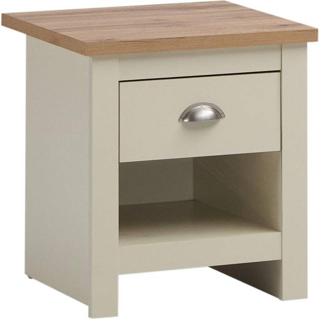 Lisbon Nightstand With 1 Drawer - Cream, Cream