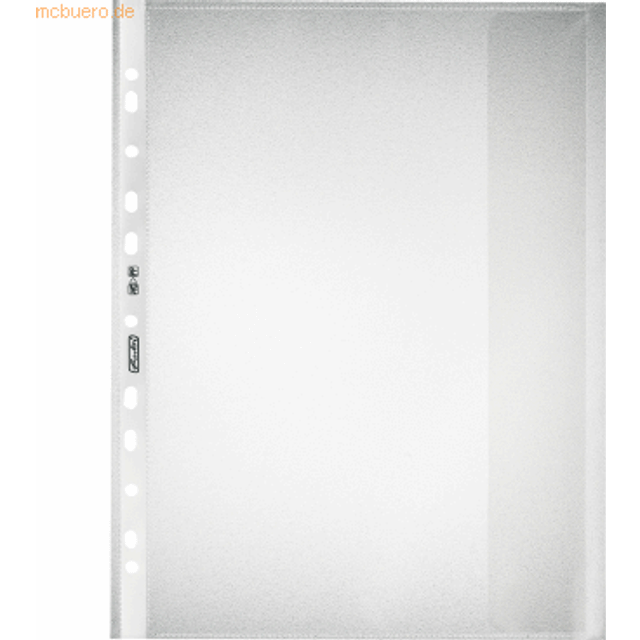 Herlitz A4 Embossed Punched Pocket Document Protector (10 Pieces)