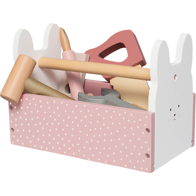 Bunny Verktygslåda Trä Rosa