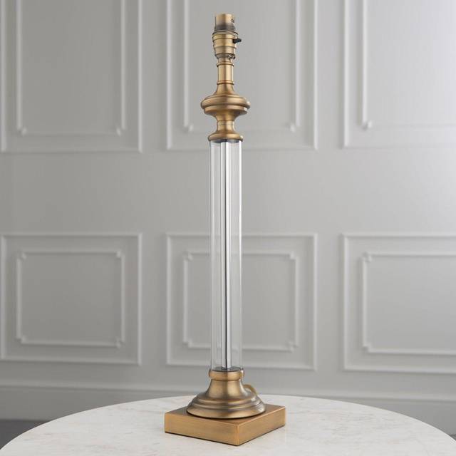 Lark Manor Abdi 50.5cm Table Lamp Base Antique Brass 50.5cm H X 11cm W X 11cm D