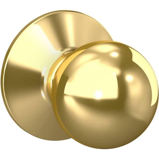 Kwikset Hancock Interior Passage Door Knob Handle For Closet and Hallway Doors Non-Locking Doorknob Polished Chrome
