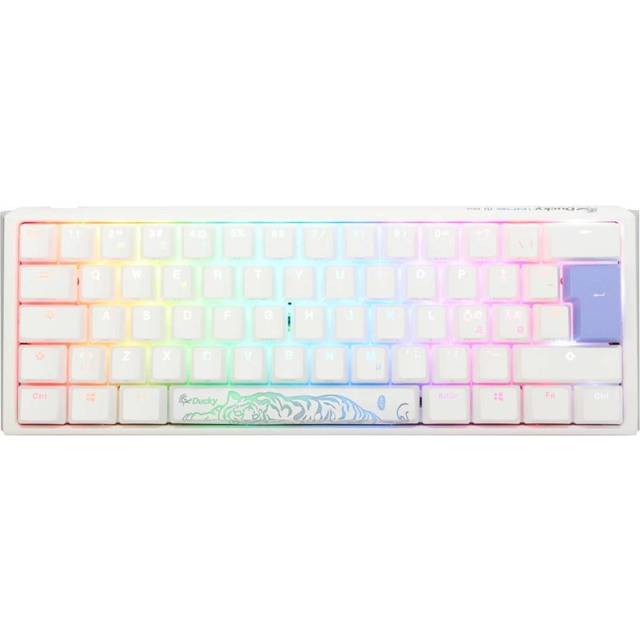 Ducky - One 3 Classic Pure White Mini 60% Cherry Silent Red