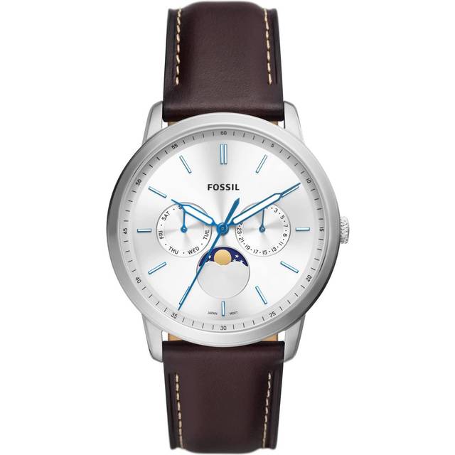 Fossil Neutra Minimalist Moonphase Silver Dial Quartz FS5905 Men's Watch