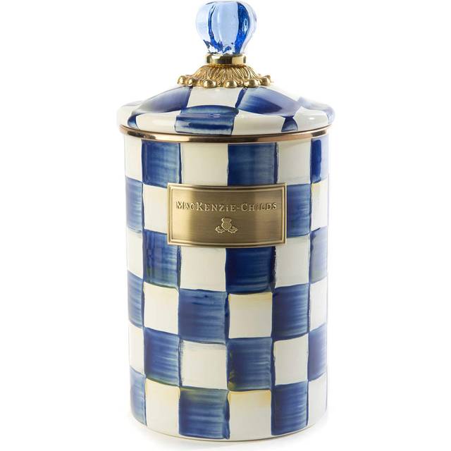 Mackenzie Childs Royal Check Canister, Large