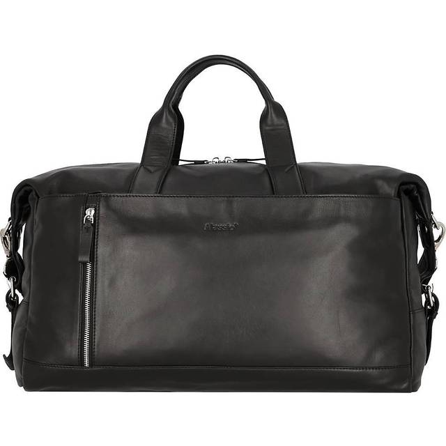 Alassio Topo weekender travel bag leather 50 cm black