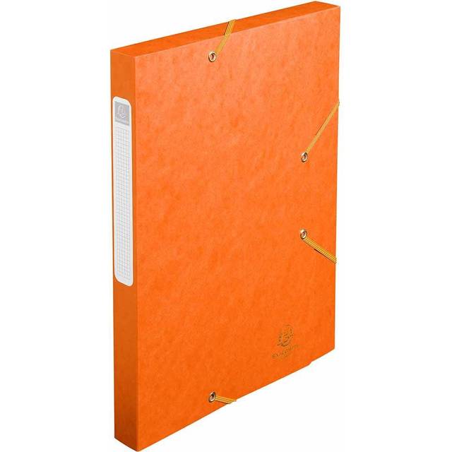 Exacompta Cartobox Box File 25mm 400g A4 Pack of 25, Orange