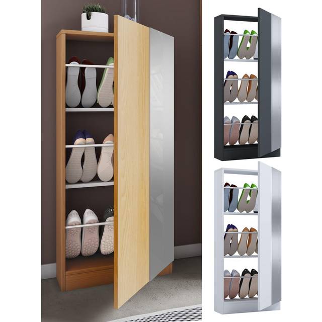 Wooden Shoe Cabinet Shoe Chest Shoe Rack Shoe Rack Fulisa L Mirror
