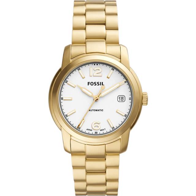 Fossil Heritage Stainless Steel Black Dial Automatic ME3223 Unisex Watch