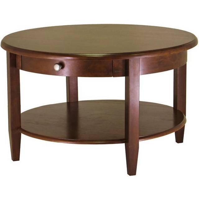 Round Coffee Table Sofa Side Table with Storage Bedside Tables White