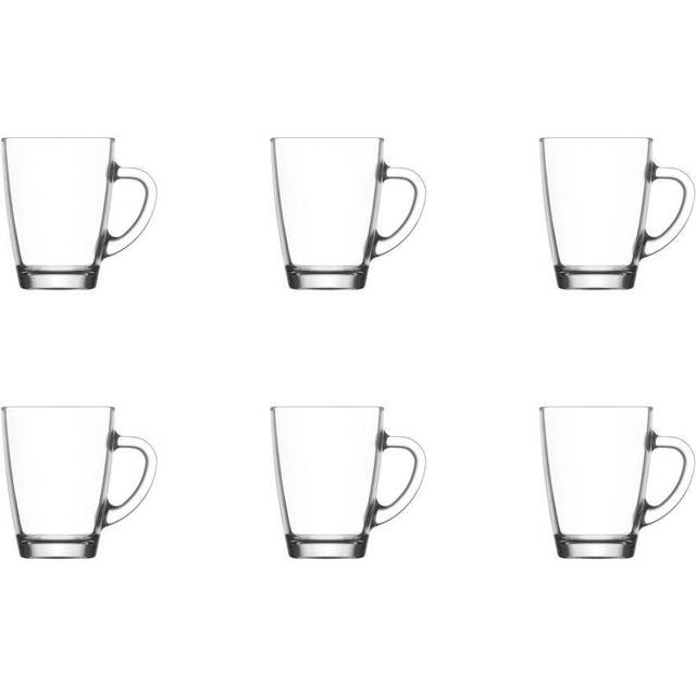 300ml Vega Glass Coffee Mugs - Pack of Six