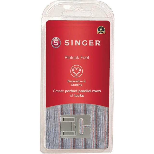 SINGER Pintuck Presser Foot | Grooved Design for Evenly Spaced Raised Tucks | Perfect for Embellishing Garments  Linens & Home D?cor