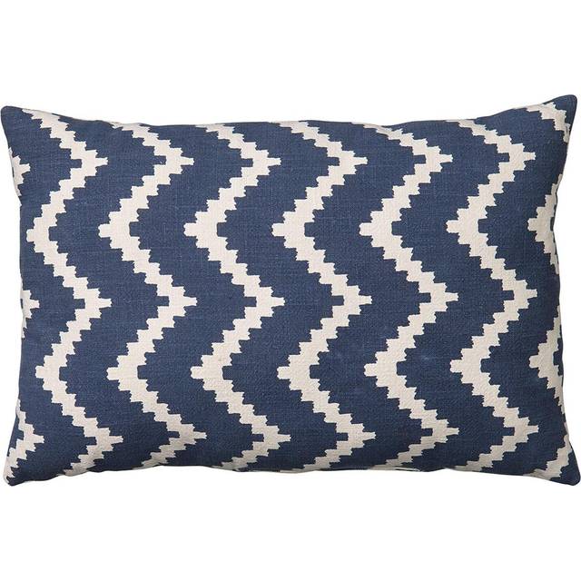 Chhatwal & Jonsson Ikat Sema kudde Heaven blue/offwhite, 40 cm