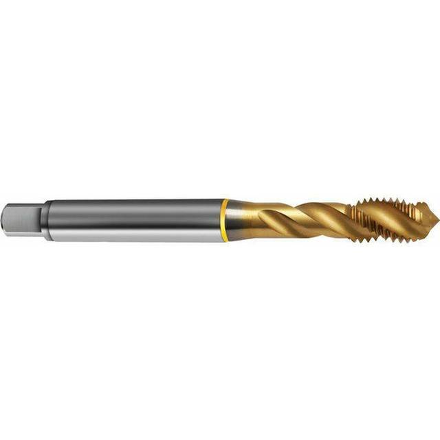 Guhring 5737 M3x0.50 6H Hss-E Gold Ring Spiral Flute Tap - Tin Coated - DIN 371