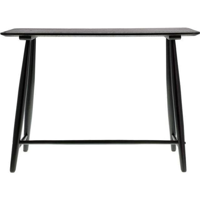 Bast Skrivbord från Villa Collection - Svart färg - Massiv ek