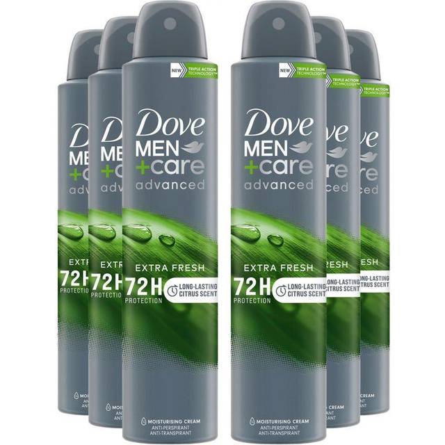 (Buy 6 - Extra Fresh) Dove Anti-Perspirant Men+Care Advanced Deo, 200ml