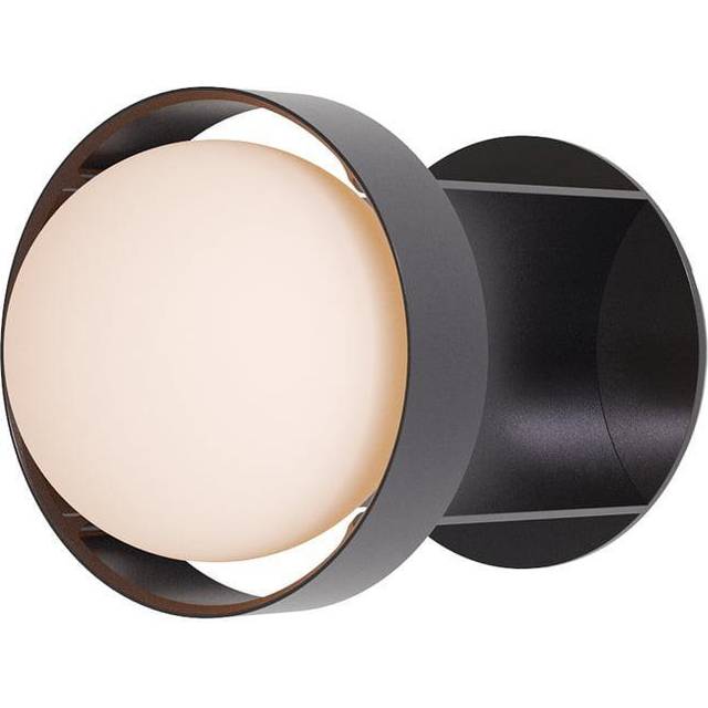 Tala - Loop Wall Lamp S + Sphere III - dunkelgrau/LxBxH 18x12,5x12,5cm/dimmbar/ 1x LED 7W/600lm/CRI95+/Dim To Warm 2000 -> 2800K - dark grey (12.5 x 18.0 x 12.5cm)