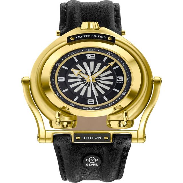 Triton Calfskin Leather Swiss Automatic Watch - Metallics - One Size