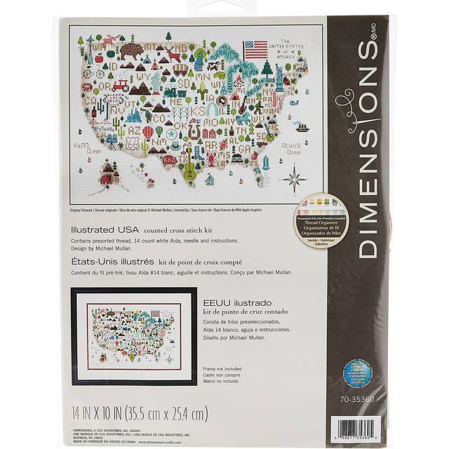 "Dimensions Counted Cross Stitch Kit 14""X10""-Illustrated Life (14 Count)"