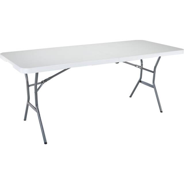 Lifetime 6-Foot Fold-In-Half Table, White