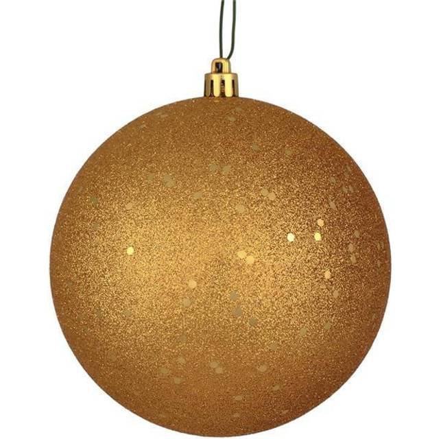 "Vickerman 6"""" Copper/Gold Sequin Ball Drilled 4/Bag - N591533DQ"