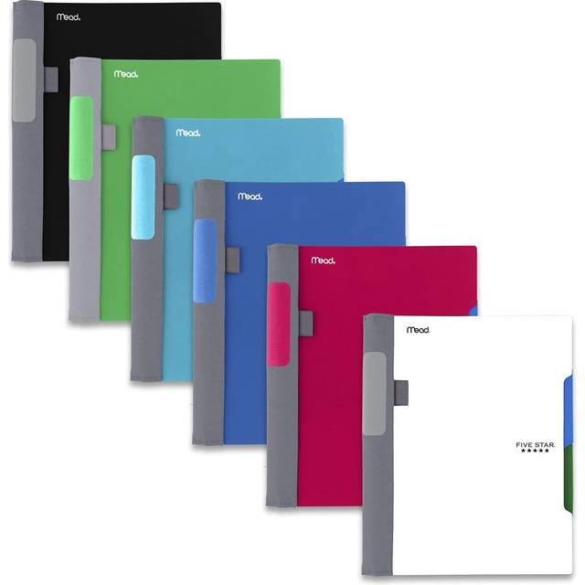 Five Star Advance Notebook  2 Subject  College Ruled  Assorted  6 Pack
