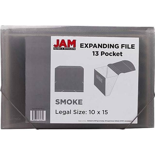 JAM PAPER Accordion Folders - 13 Pocket Plastic Expanding File - Lette