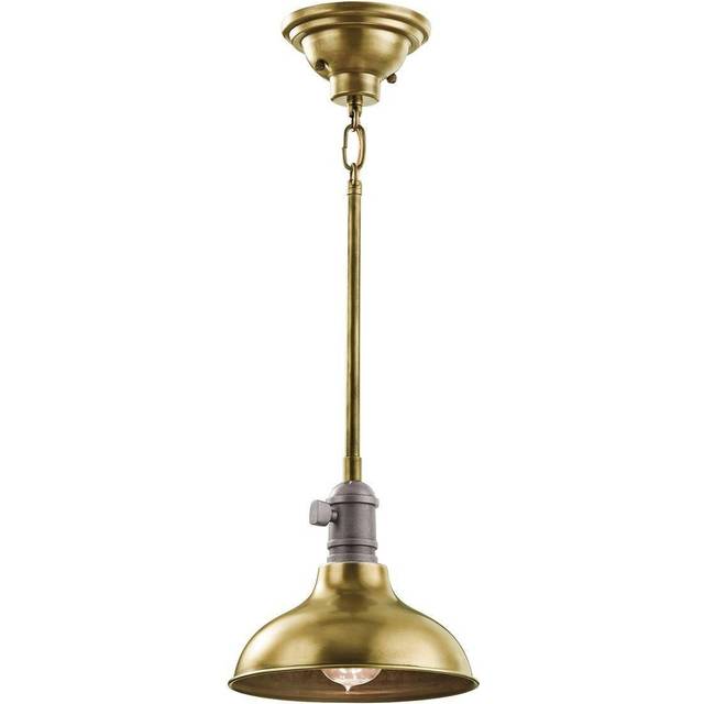 Kichler KL/COBSON/MP BR Cobson 1 Light Mini Pendant Natural Brass