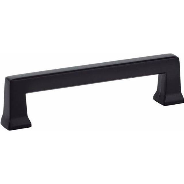 Emtek 86484US19 5 in. Center to Center Alexander Cabinet Pull, Flat Black
