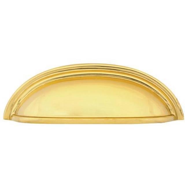 Emtek 86123US3 3 in. Center to Center Cup Cabinet Pull, Lifetime Brass