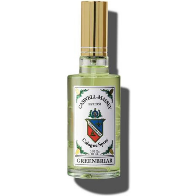 Caswell-Massey Greenbriar Gold Cap Cologne  Mens Cologne with Classic and Zesty Scent with Citrus  Sage & Rugged Velvety Notes  3 Fl Oz