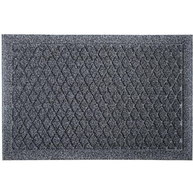 JVL 40x60cm Dirt Defender Scraper Door Mat Diamond - Grey, Grey