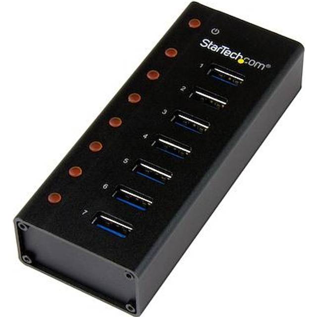 StarTech.com 7 Port USB 3.0 Hub - Desktop or Wall-Mountable Metal
