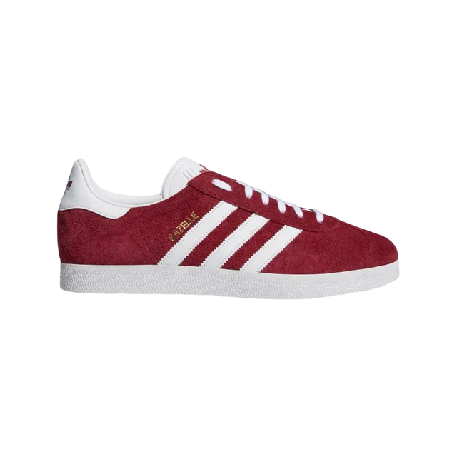 adidas Originals Gazelle Trainers - Burgundy, Burgundy/Ftwr White/Gold Met., Size 8, Men